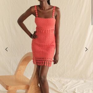 SAYLOR Caitriona Coral Mini Dress